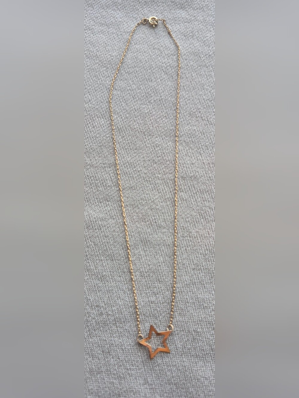 Gold Star Pendant Necklace for Women
